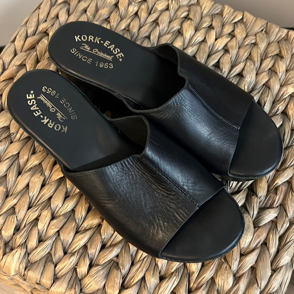 Kork-Ease Platform Sandals: worn, but great condition!